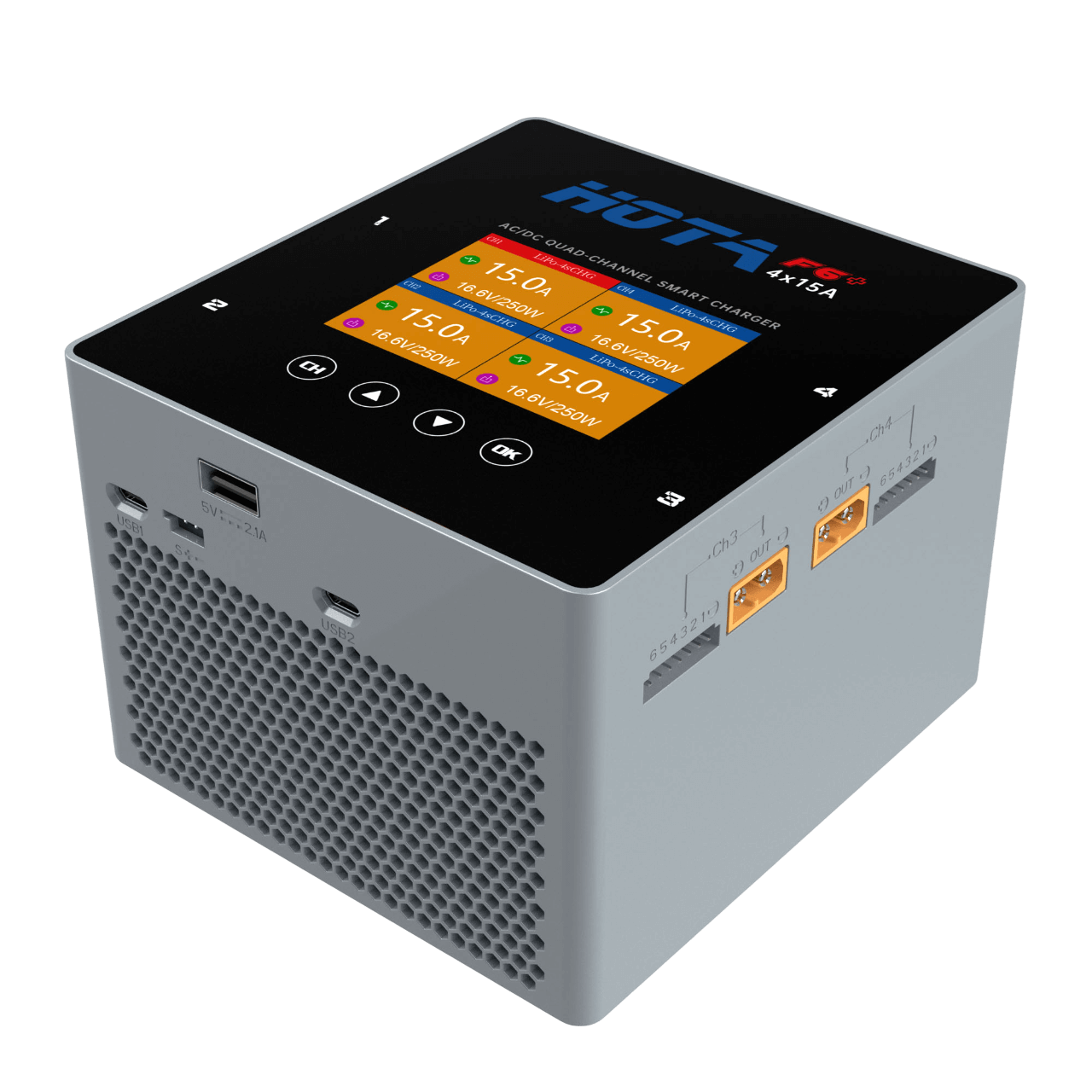 HOTA F6+ 4x250W AC/DC Charger (4 Channels)