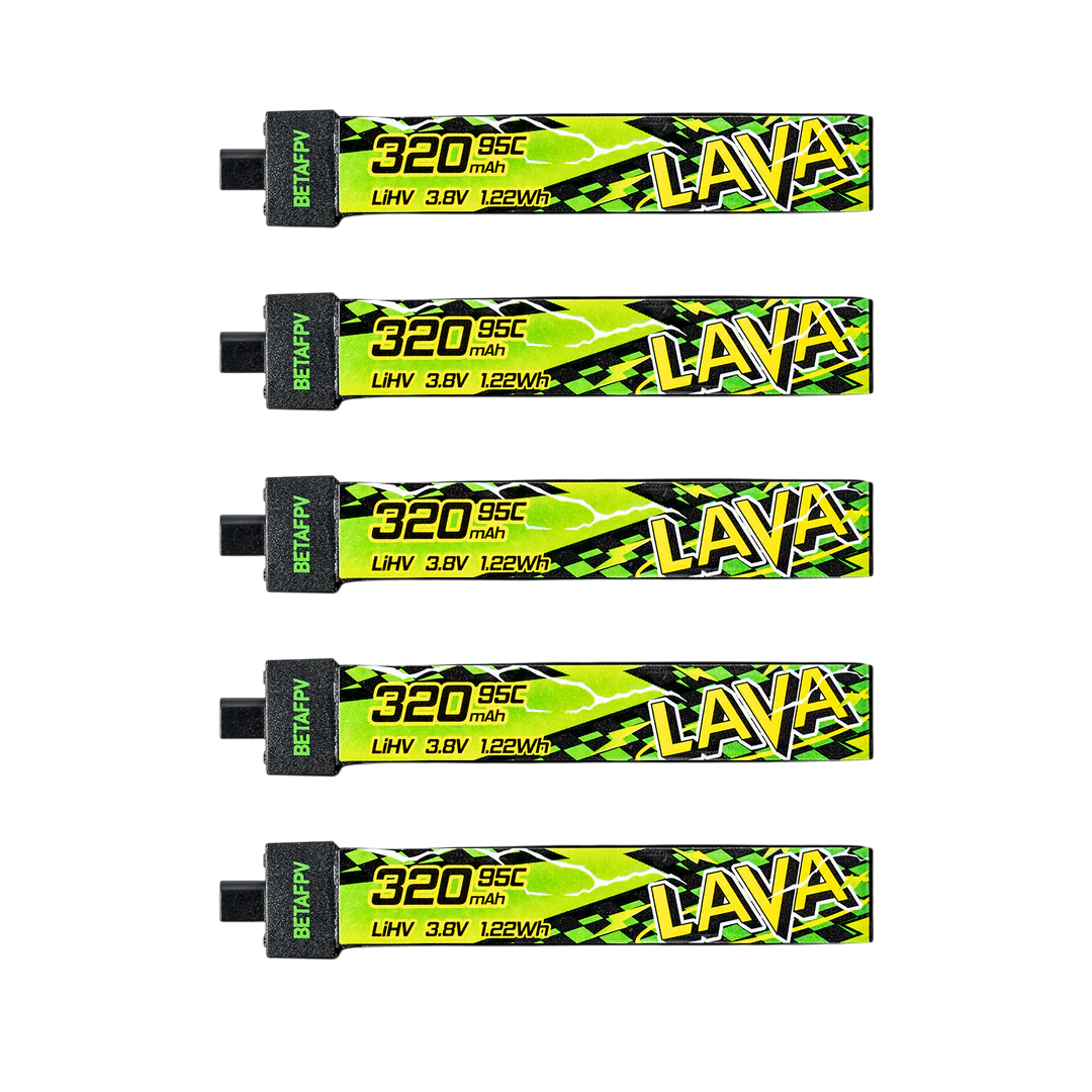 LAVA II 1S 320mAh 95C LiHV Batteries (5 pcs.)