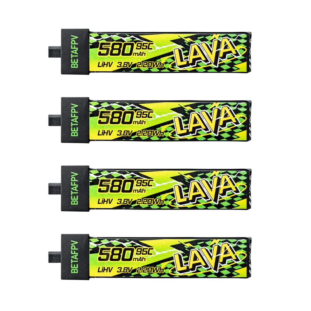 BetaFPV LAVA Series 1S Batteries II 580mAh 95C (4 pcs)