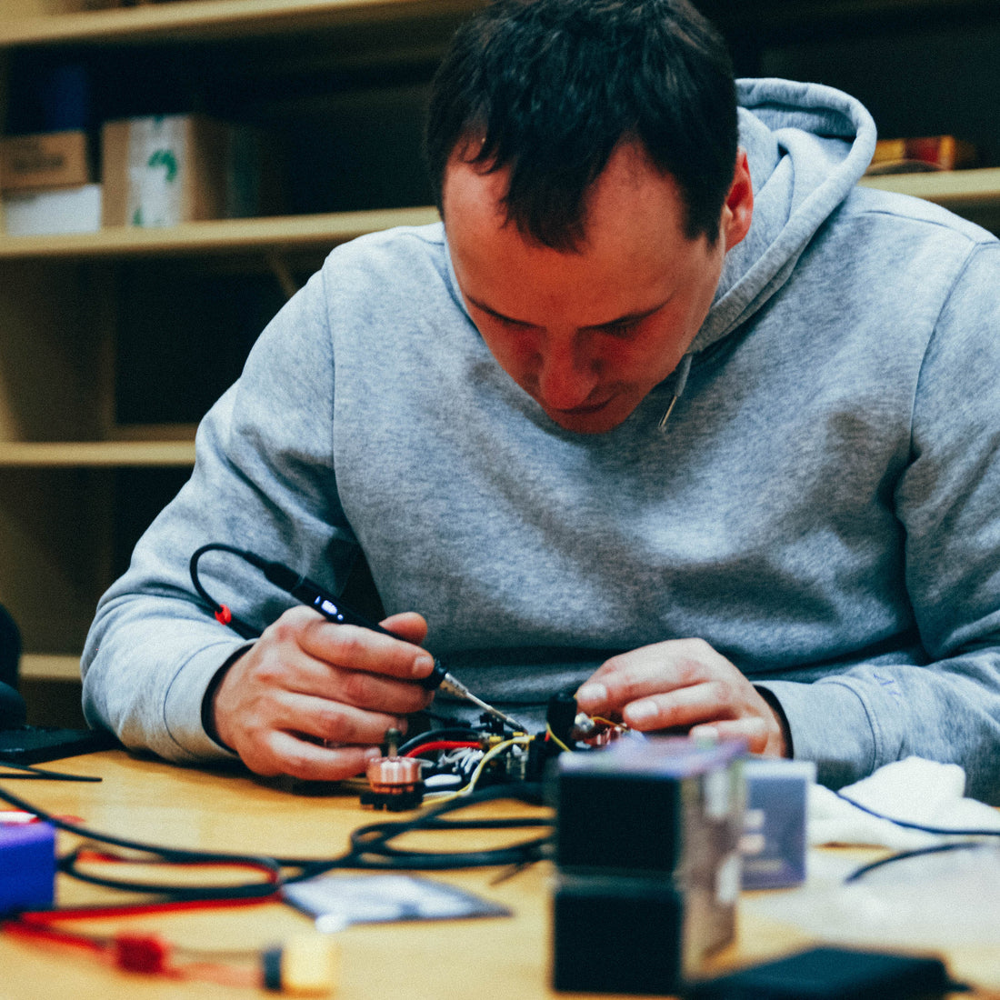 We will assemble and solder drones, and explain all the theory together with practice